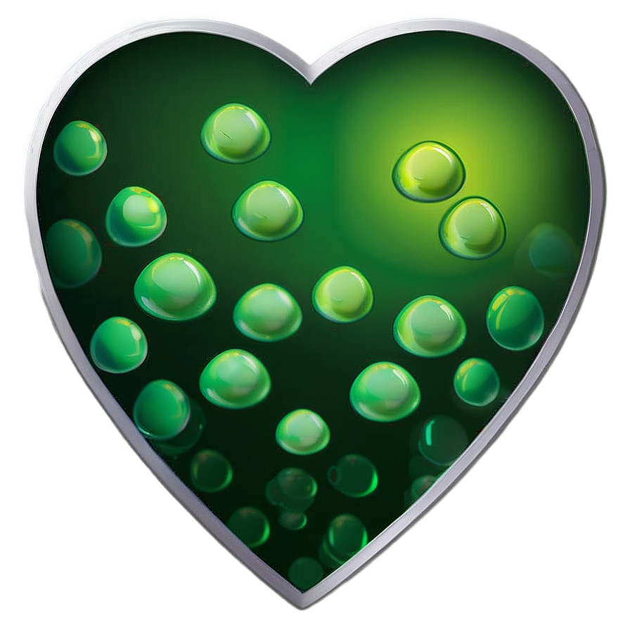 Green Gradient Heart Icon PNG 06262024 PNG with transparent background