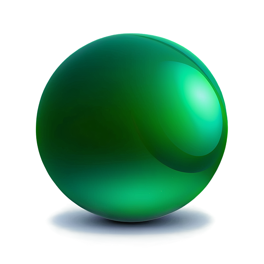 Green Gradient Sphere PNG 5 PNG with transparent background