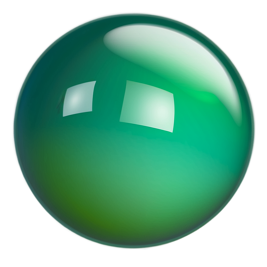 Green Gradient Sphere PNG 78 PNG with transparent background