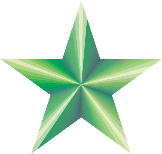 Green Gradient Star Icon