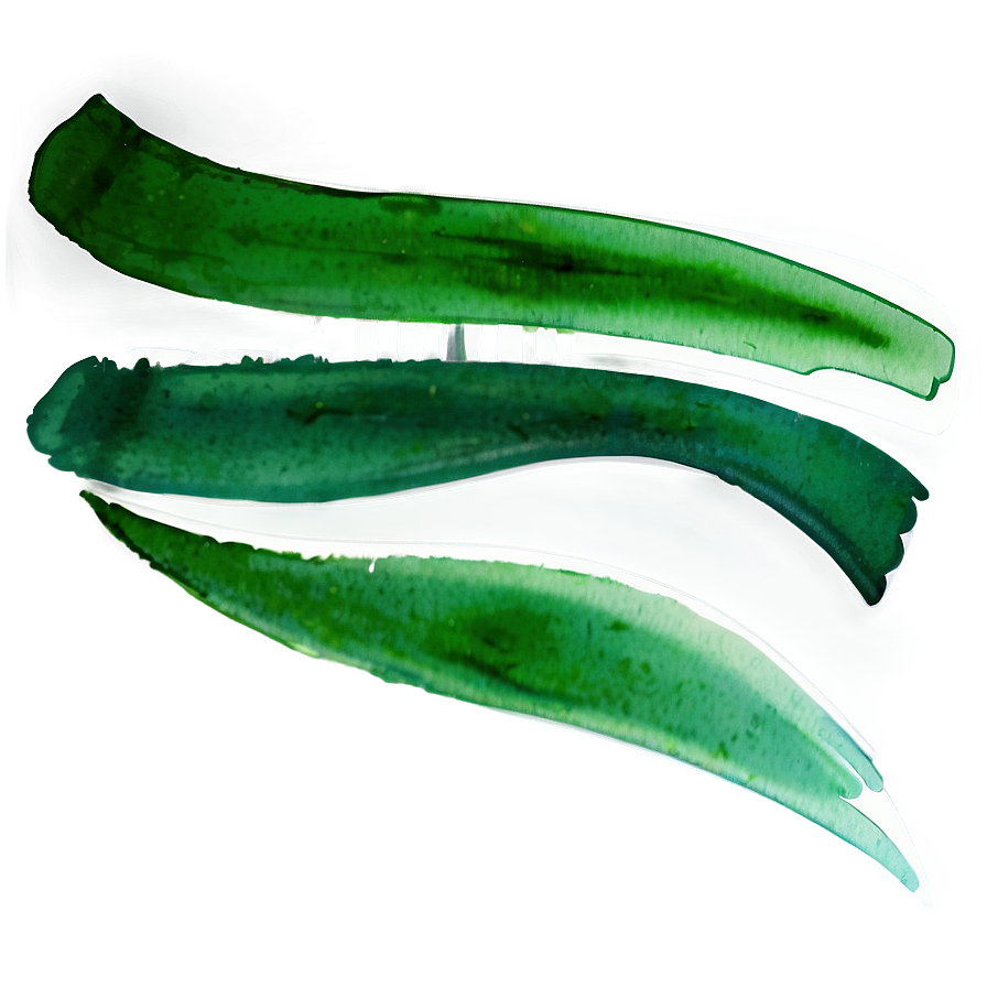 Green Gradient Watercolor Streak PNG 17 PNG with transparent background