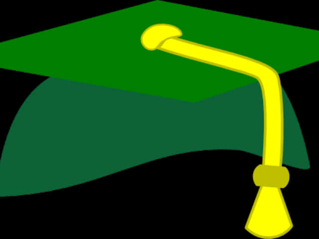 Green Graduation Cap Clipart