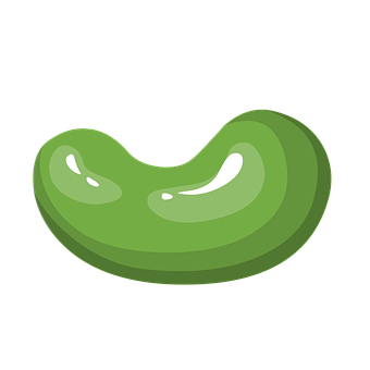 Green Gummy Candy Graphic PNG with transparent background