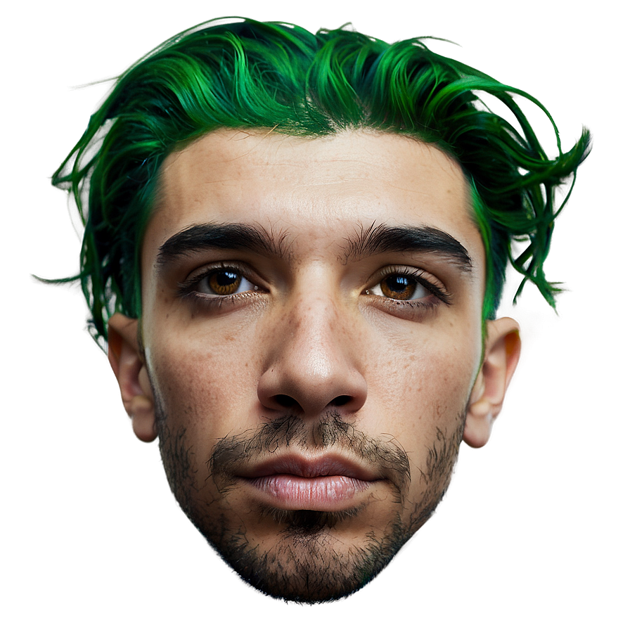 Green Hair Science Genius Png 06282024