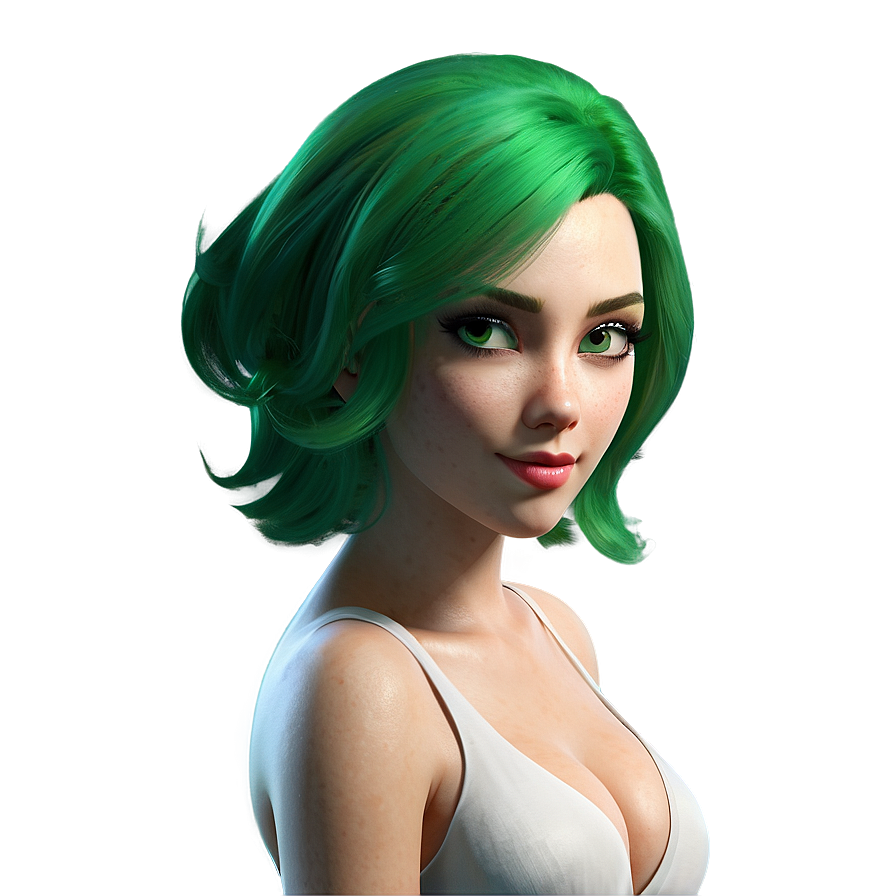 Green Hair Super Spy Png 06282024