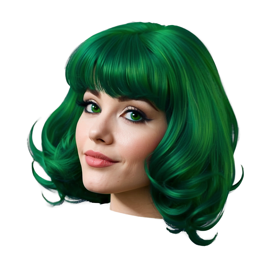 Green Hair Vintage Comic Png Bfj