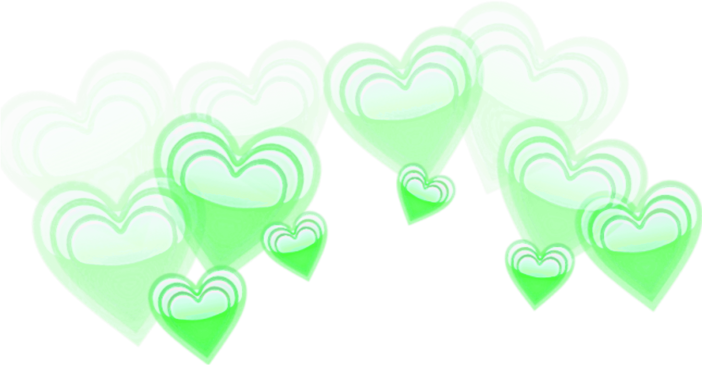 Green Heart Crown Overlay