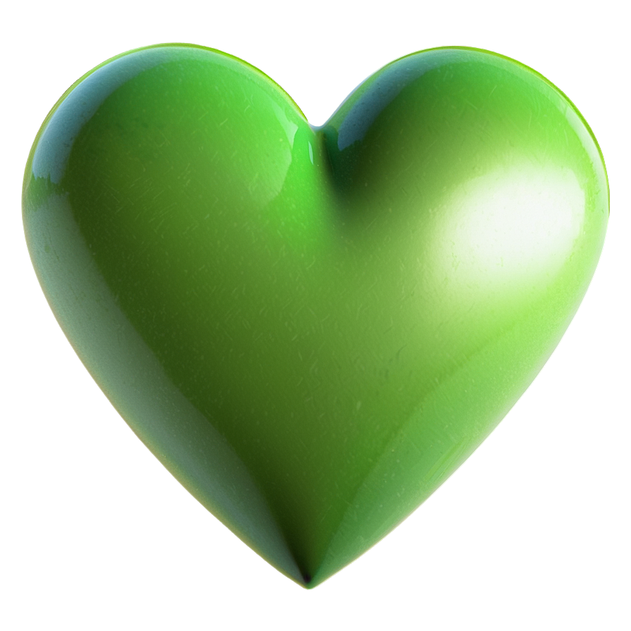 Green Heart Emoji Png Clipart 05042024