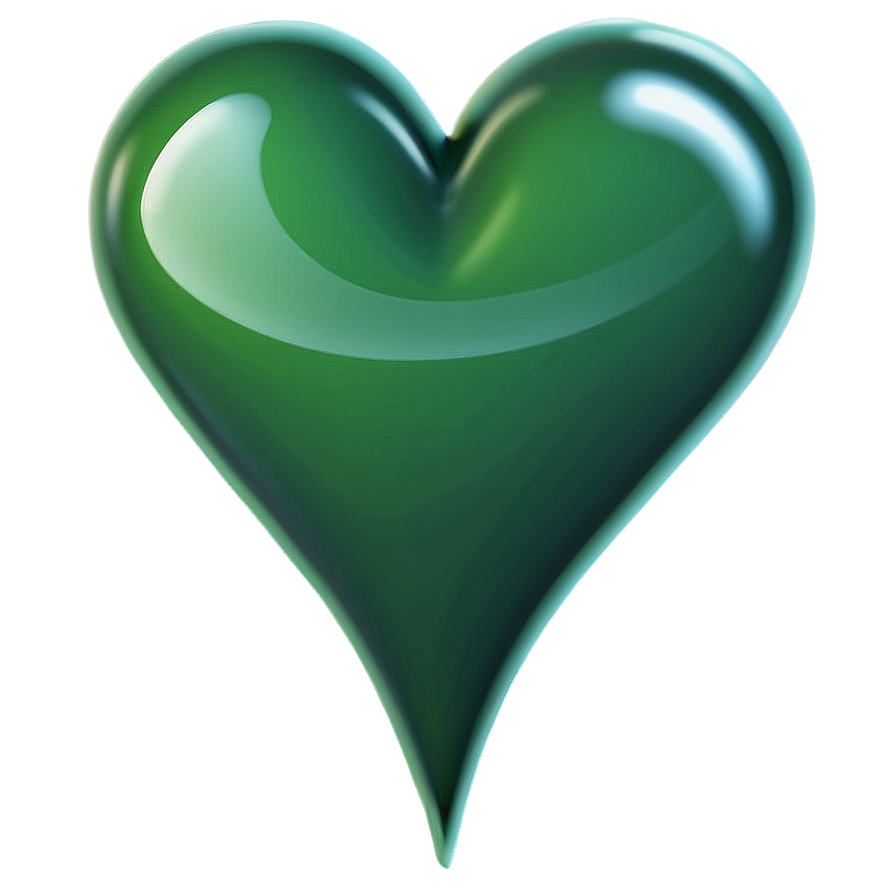 Green Heart Emoji Png Clipart 99