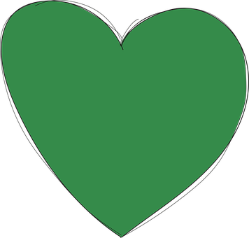 Green Heart Shape