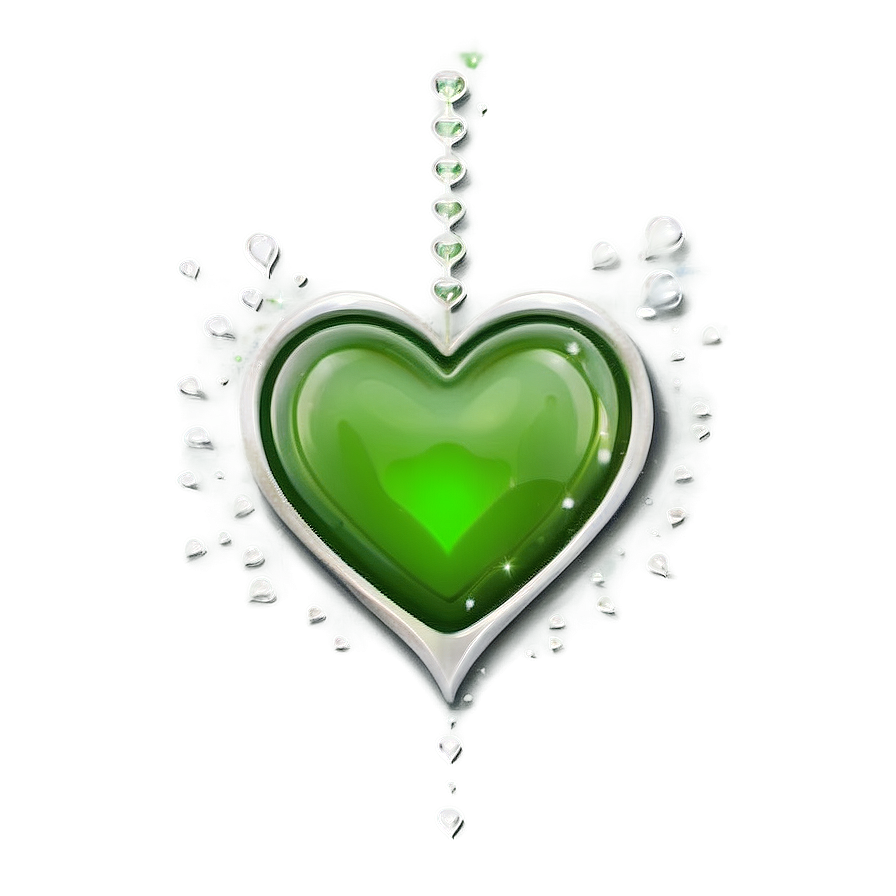 Green Hearts Png Qfh67