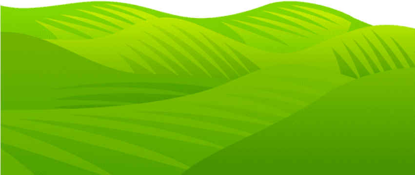 Green Hills Meadow Vector Illustration