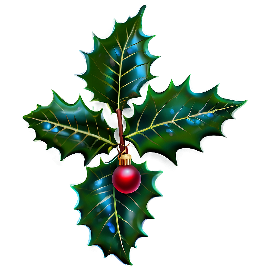 Green Holly Leaves PNG 05252024 PNG image with a transparent background, free high-resolution download