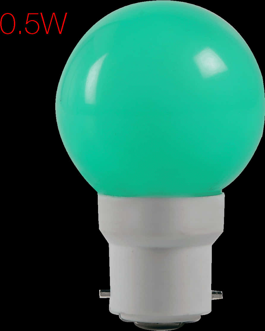 Green L E D Light Bulb05 W PNG with transparent background