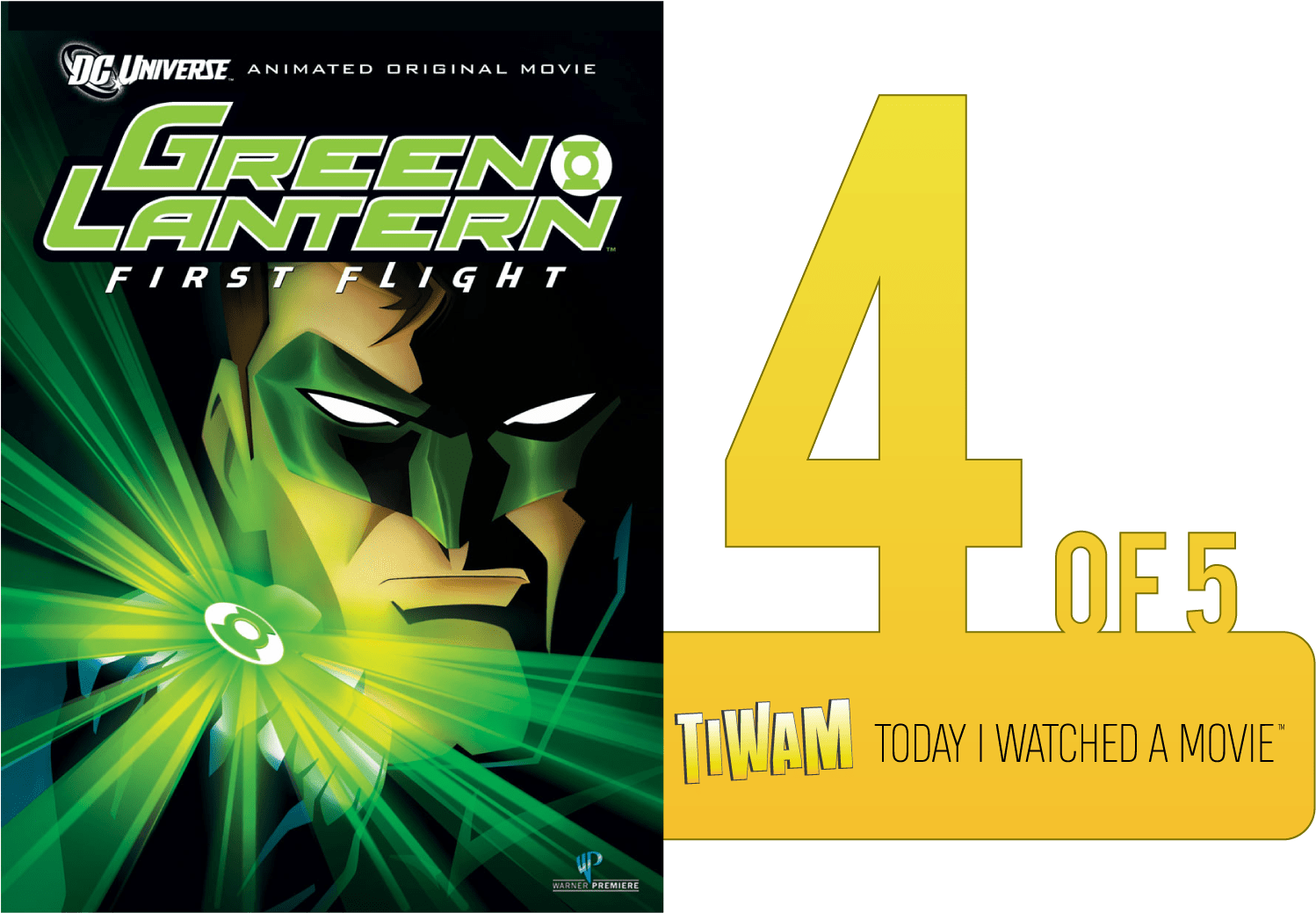 Green Lantern First Flight Movie Promotion PNG with transparent background
