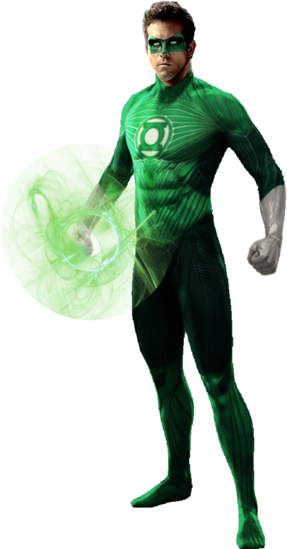 Green Lantern Power Ring Effect PNG with transparent background