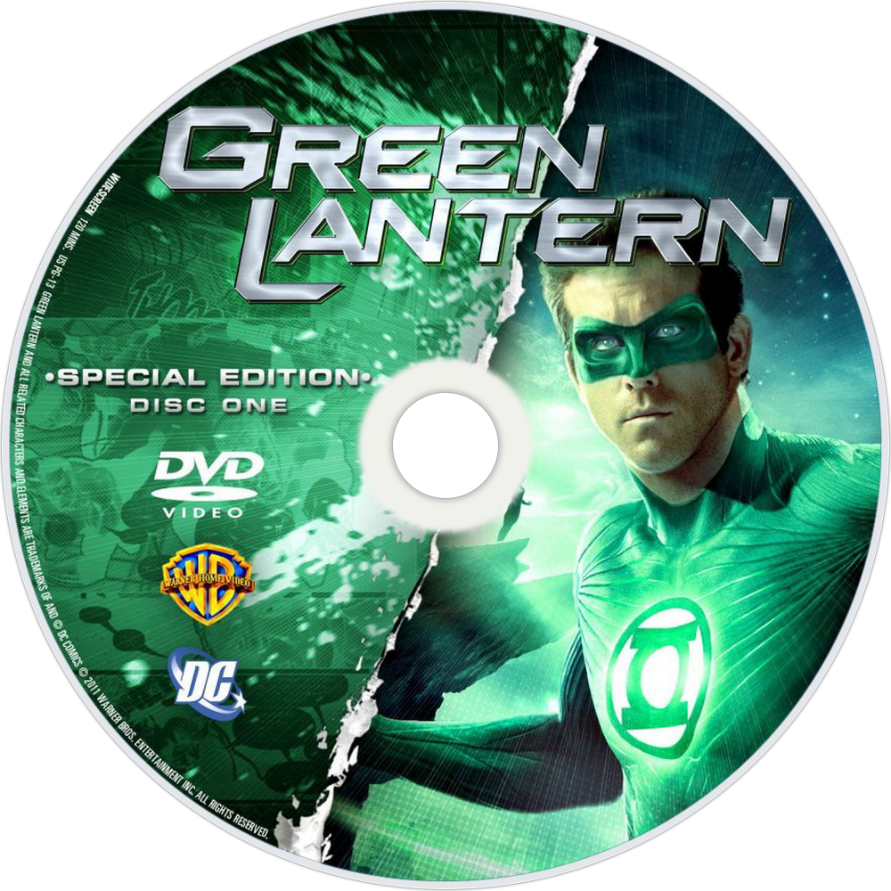 Green Lantern Special Edition D V D PNG with transparent background