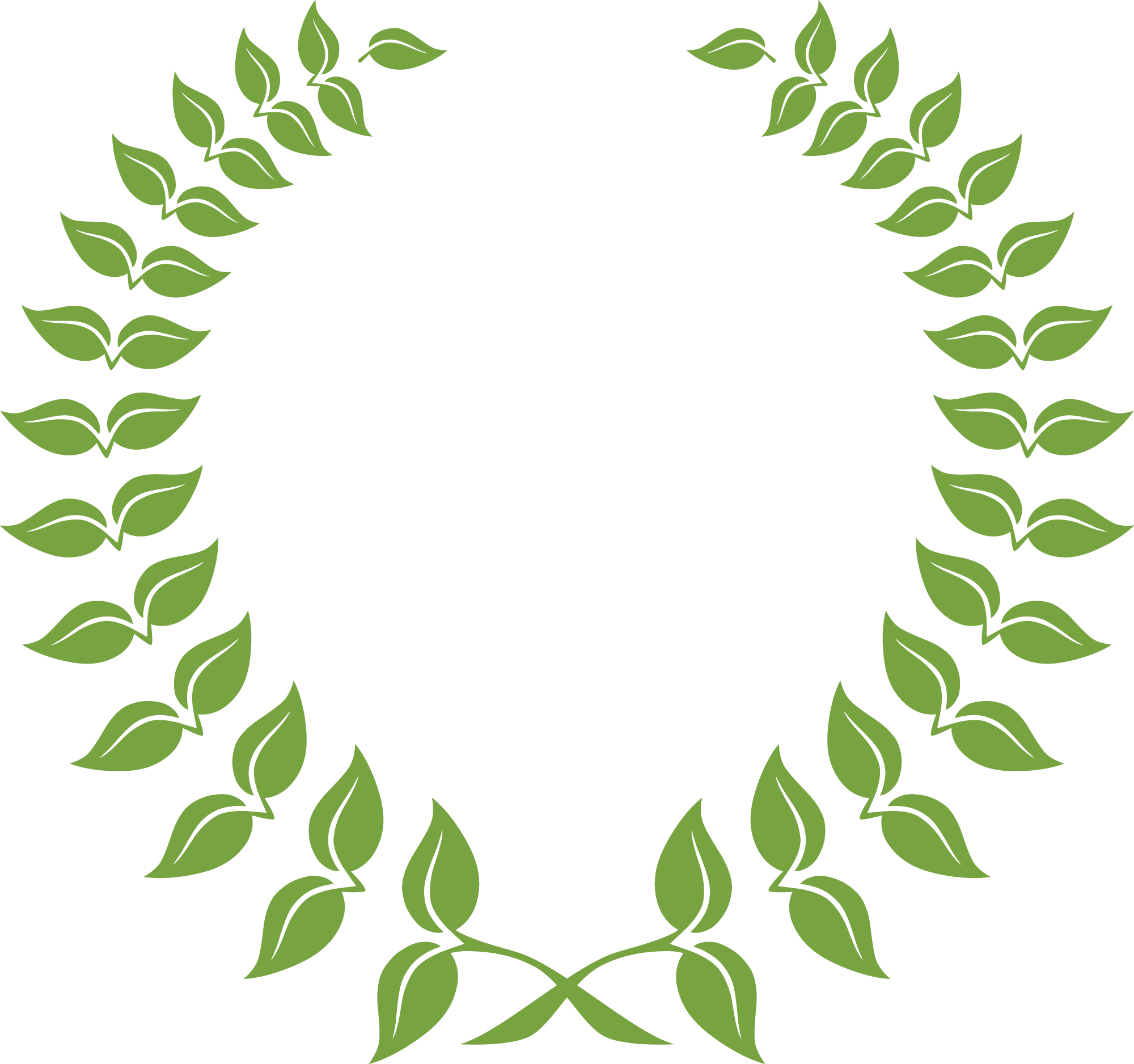 Green Laurel Wreath Graphic