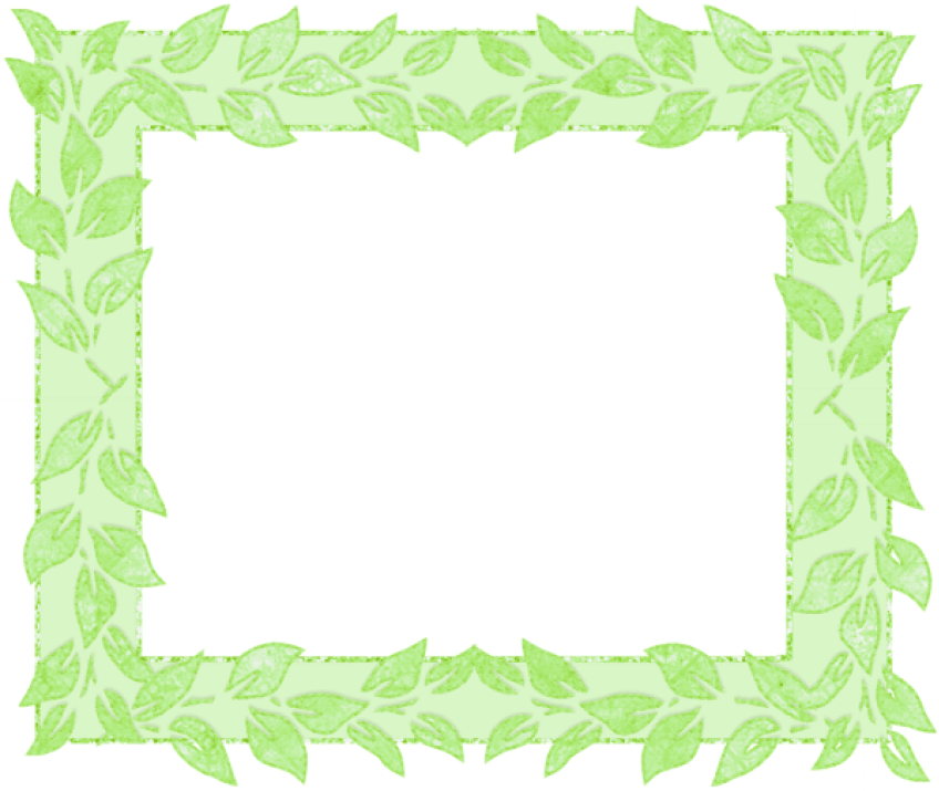 Green Leaf Decorative Frame