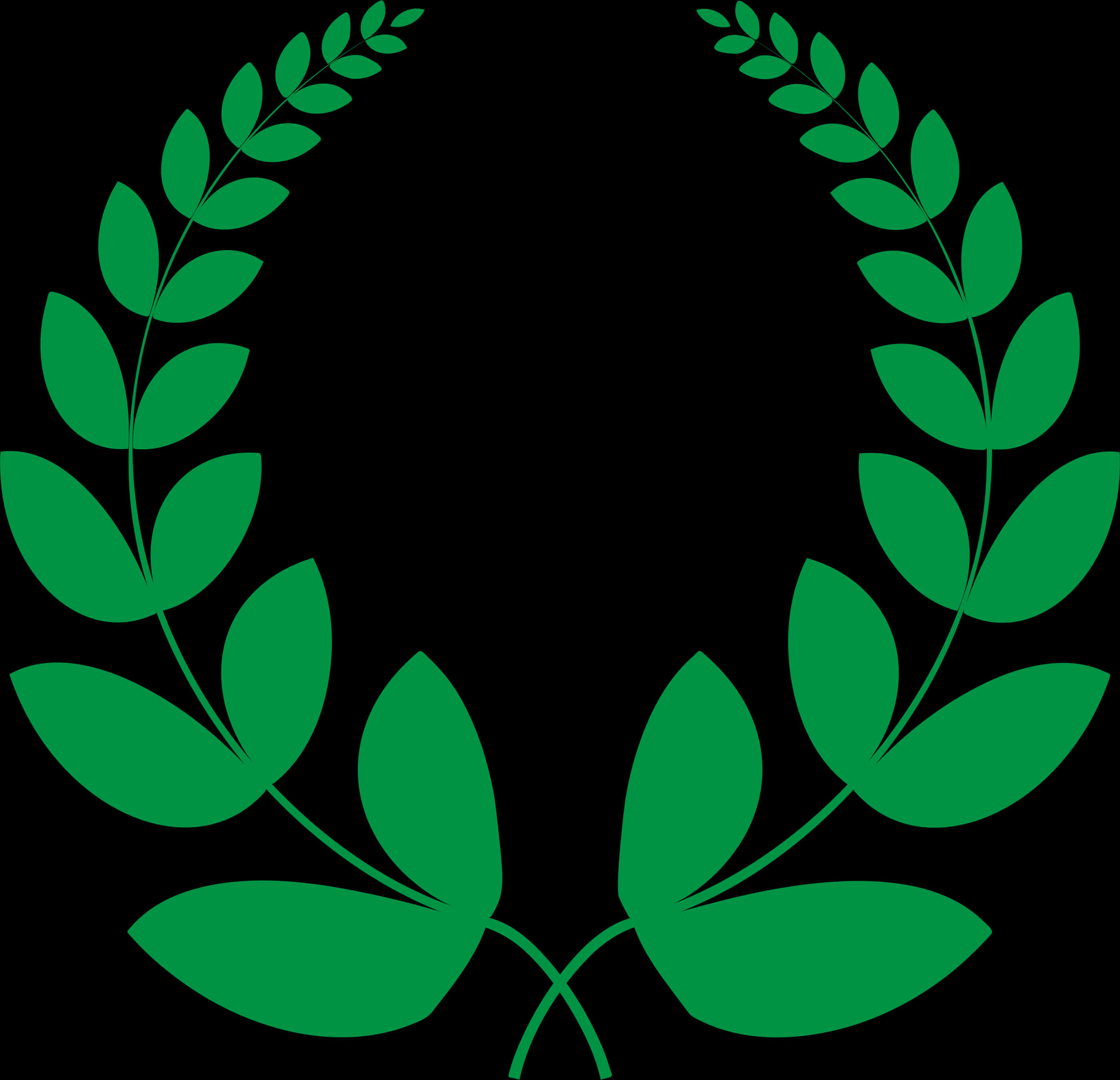 Transparent Leaf Crown Png - Laurel Wreath Png Green, Png Download PNG with transparent background