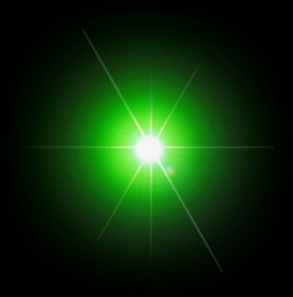 Green Lens Flare Effect