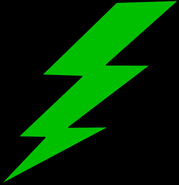 Green Lightning Bolt Graphic