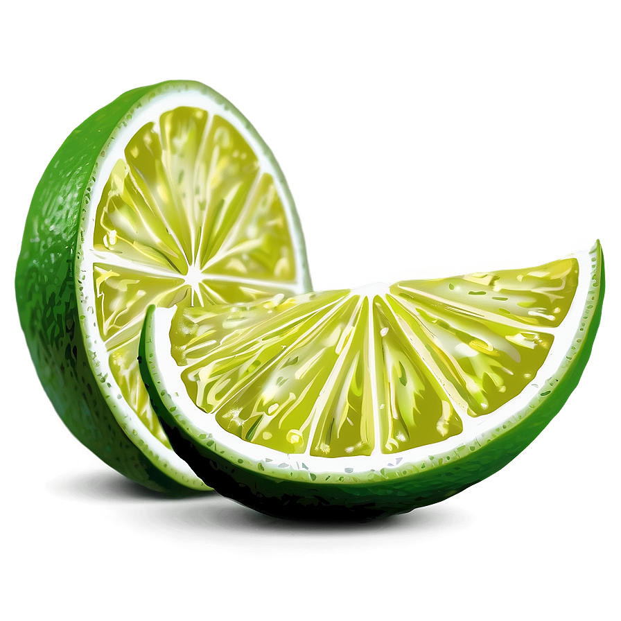 Green Lime Wedge PNG 61 PNG with transparent background