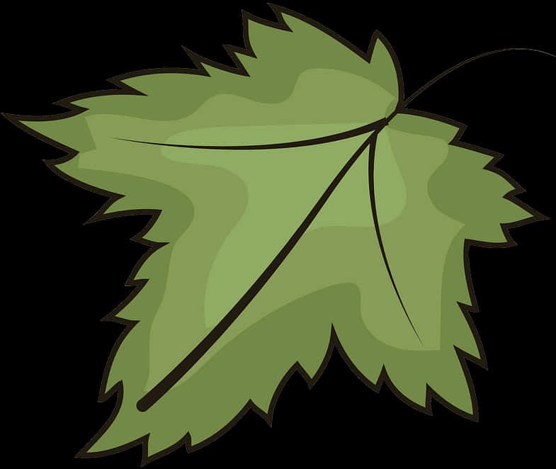 Green Maple Leaf Clipart