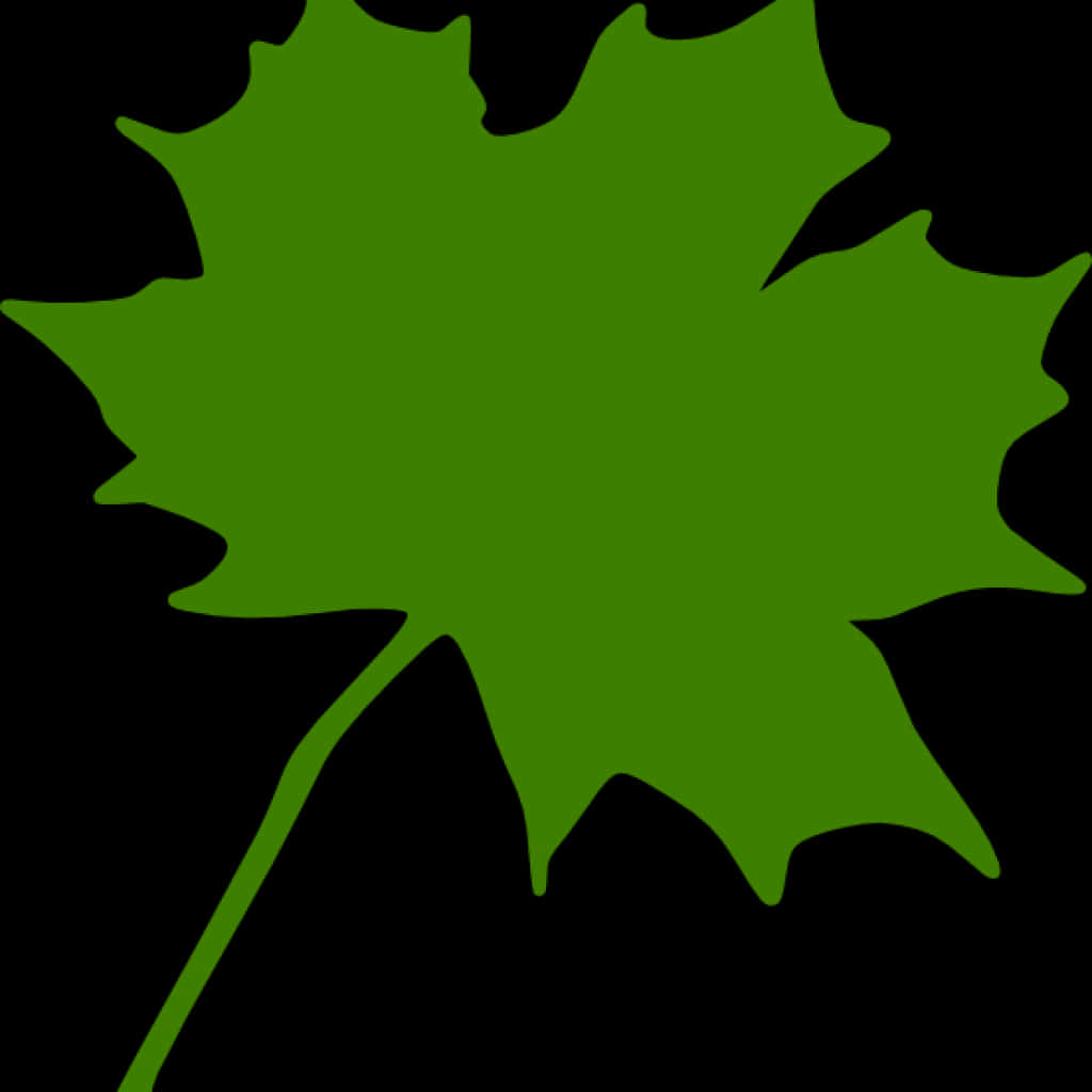 Green Maple Leaf Clipart