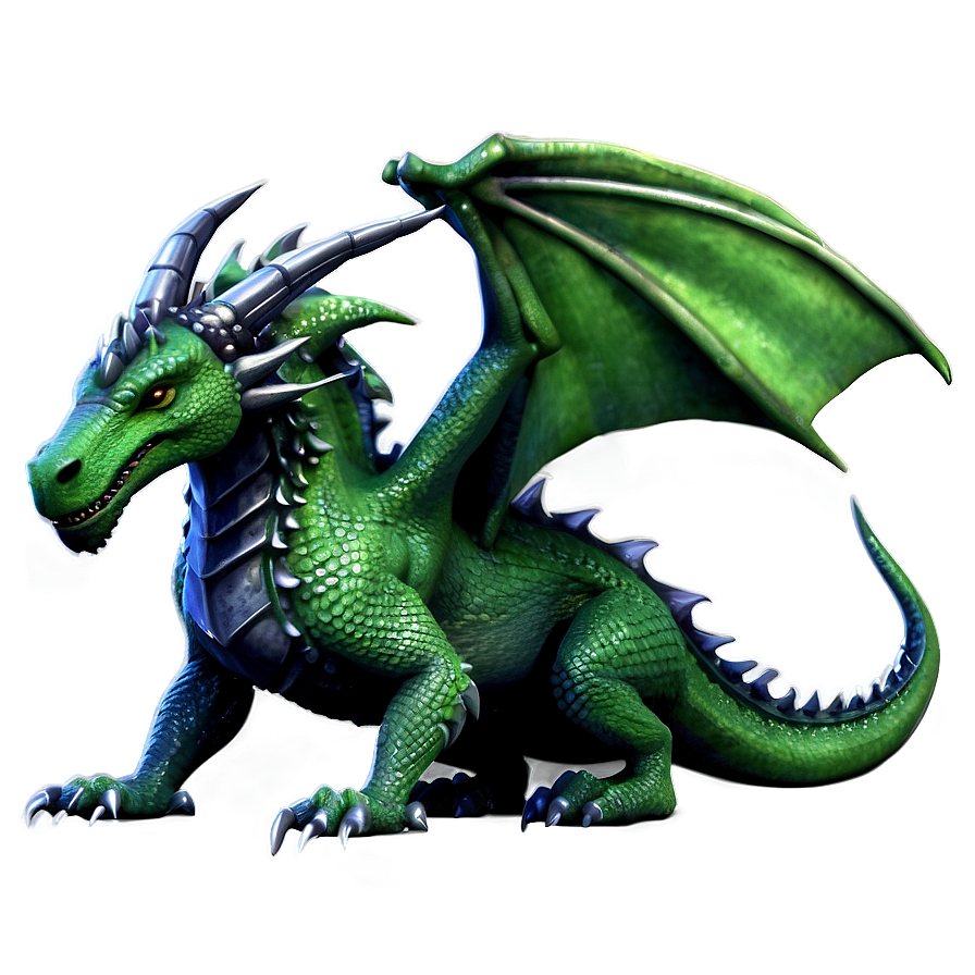 Green Medieval Dragon Png 45