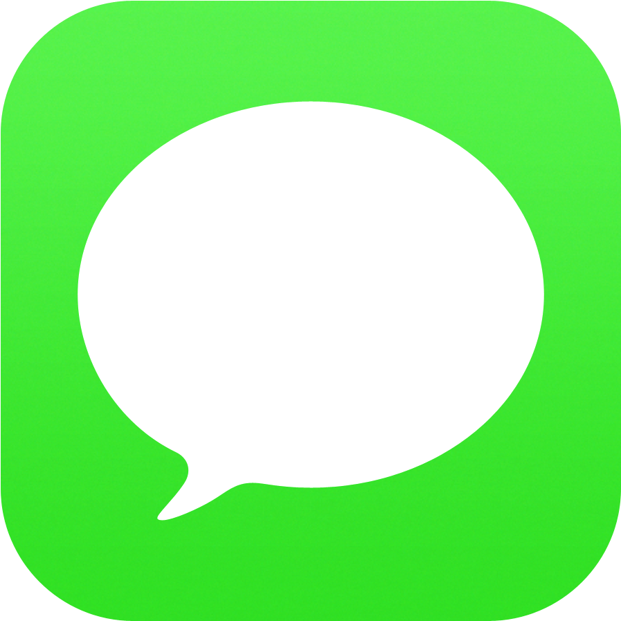 Green Message App Icon PNG image with a transparent background, free high-resolution download