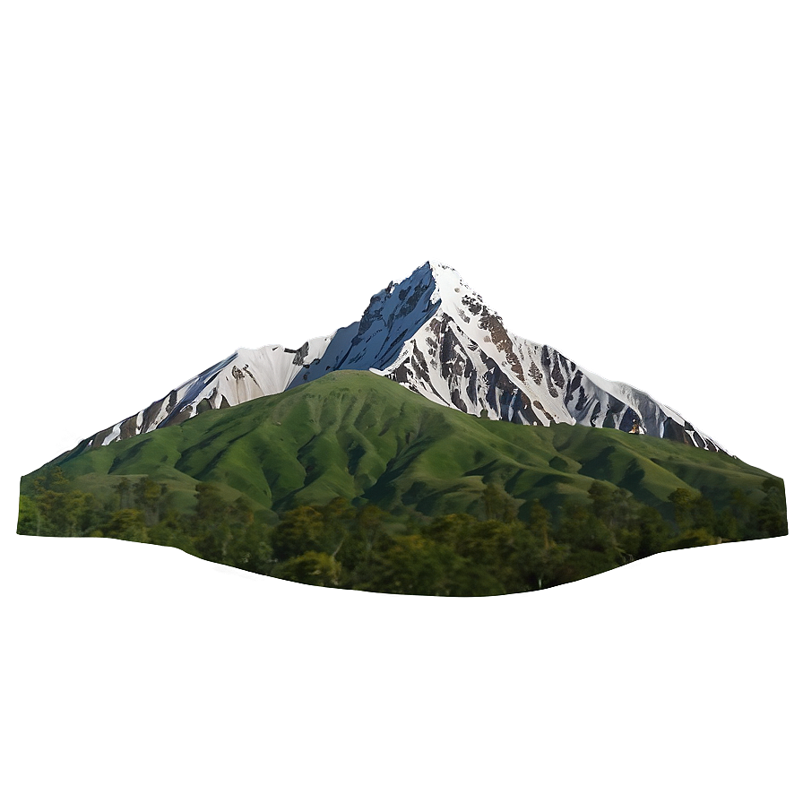 Green Mountain Range PNG 05032024 PNG with transparent background