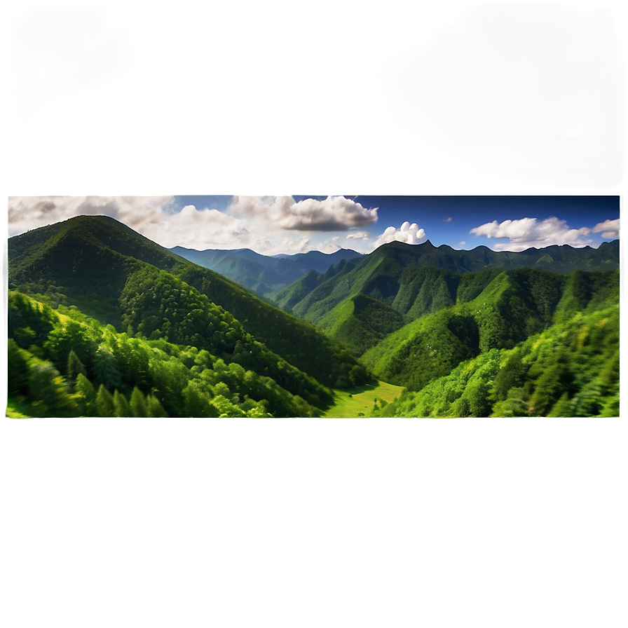 Green Mountain Range PNG bjk82 PNG with transparent background