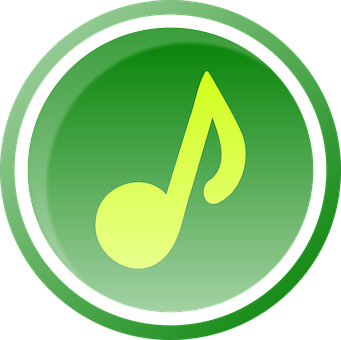 Green Music Note Icon