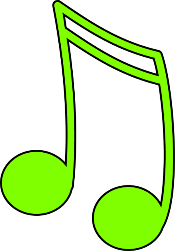 Green Music Notes Illustration