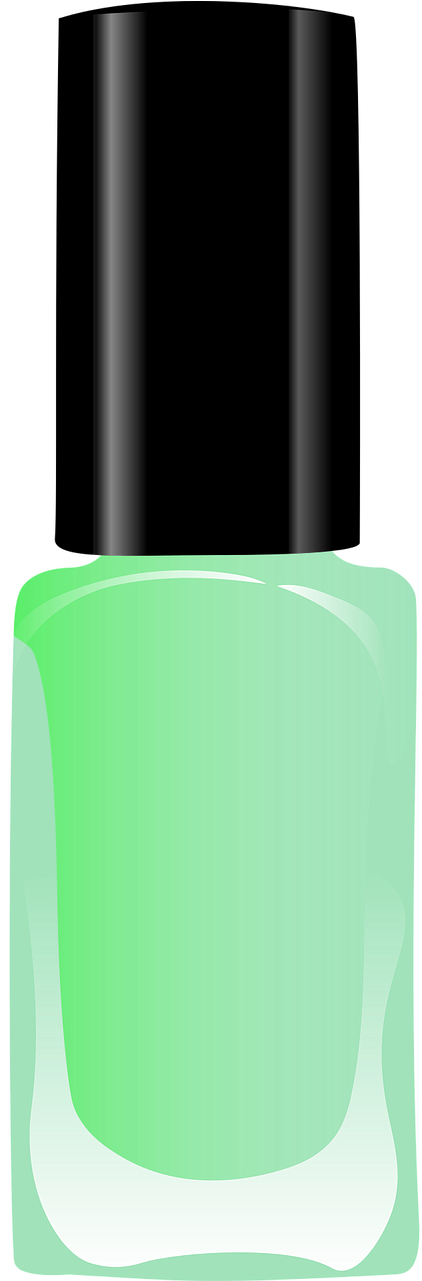 Green Nail Polish Bottle