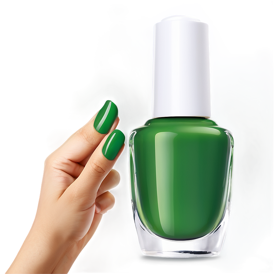 Green Nail Polish Png Kom