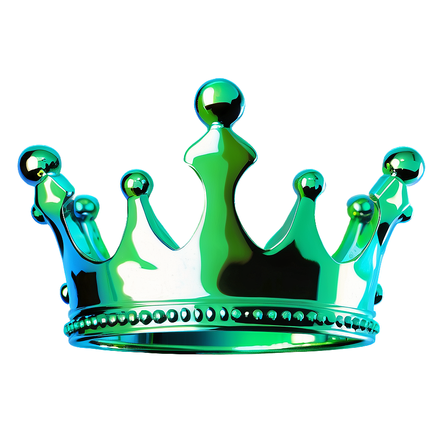 Green Neon Crown Png Omv