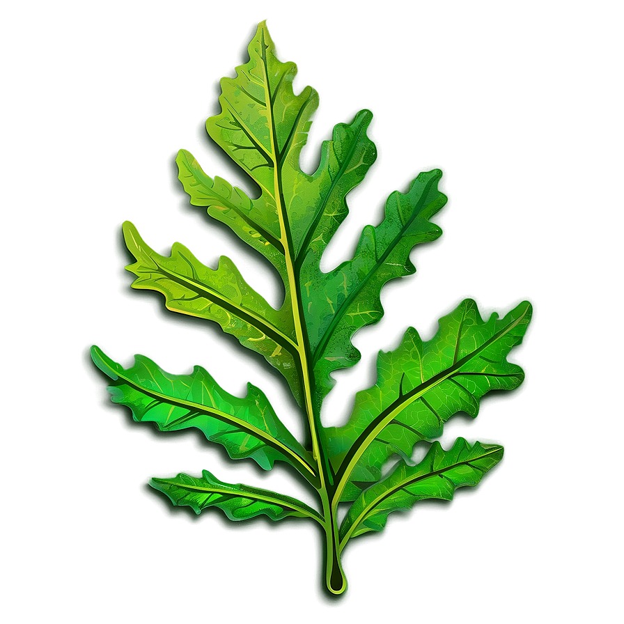 Green Oak Leaf Graphic Png 06292024