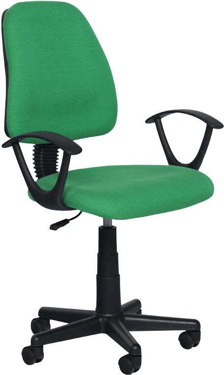 Green Office Chair Isolated