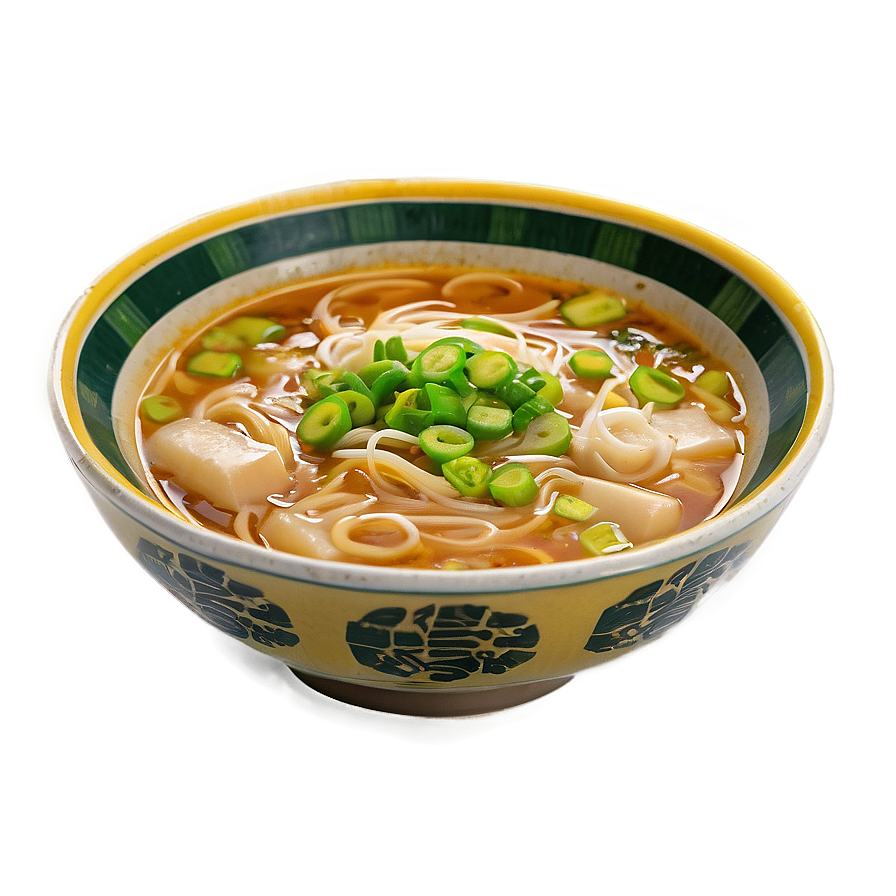 Green Onion Ramen Bowl Png Rtr