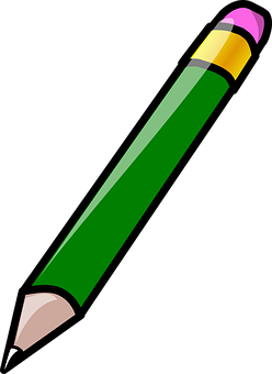 Green Pencil Graphic PNG image with a transparent background, free high-resolution download