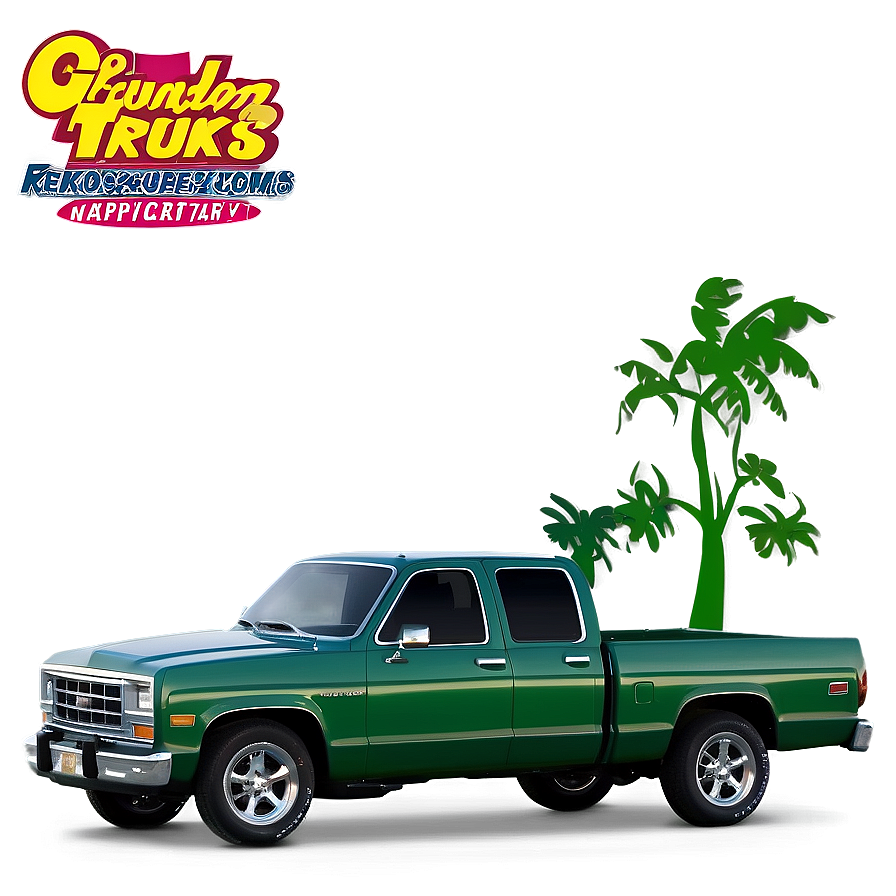 Green Pickup Truck Png Dwv