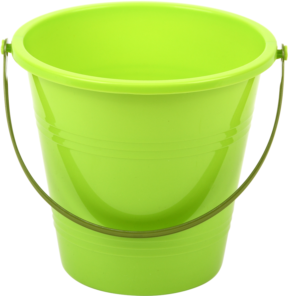 Green Plastic Bucketwith Handle