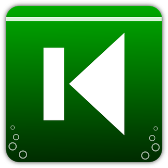 Green Play Pause Icon PNG with transparent background