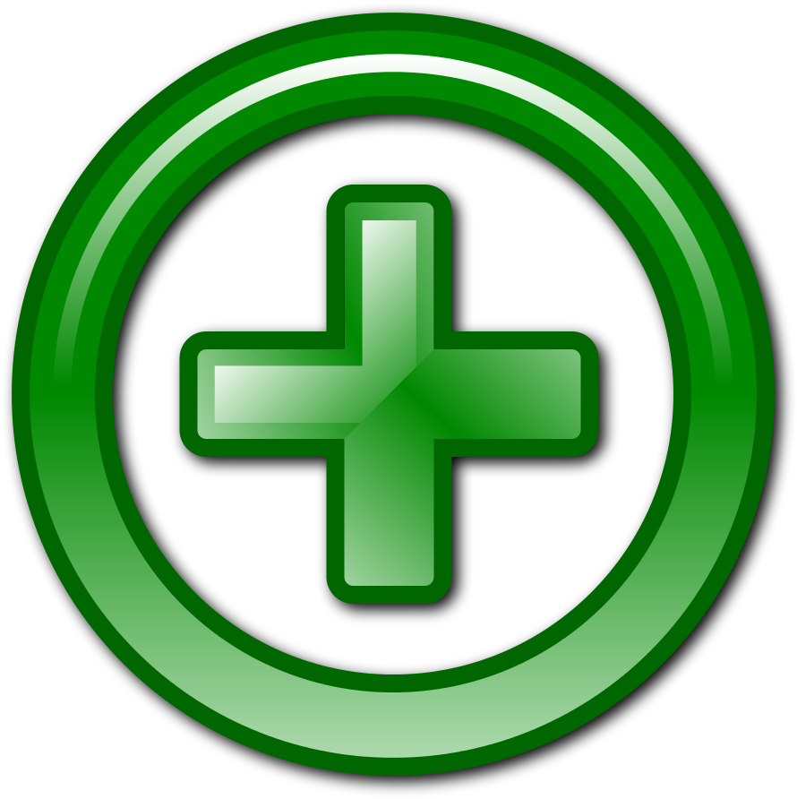 Green Plus Sign Icon