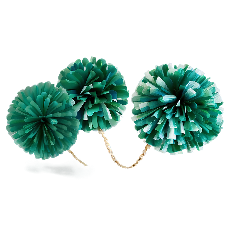 Green Pom Poms Png 57