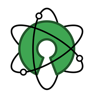 Green Radar Icon Black Background