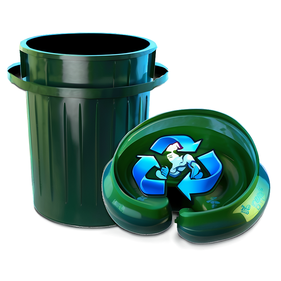 Green Recycle Bin Png Xuv