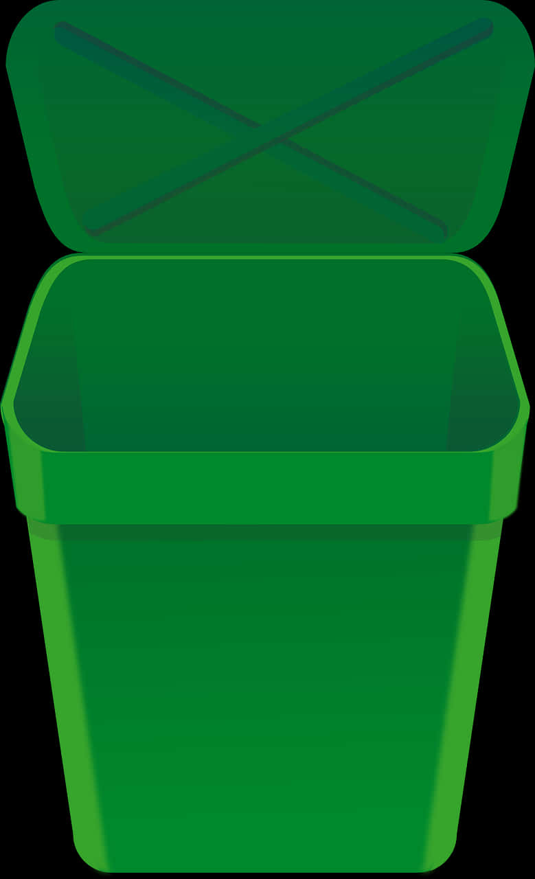 Green Trash Can Clipart Rubbish Bins & Waste Paper - Green Trash Can Clipart, HD Png Download PNG with transparent background